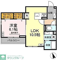 間取図画像 1LDK