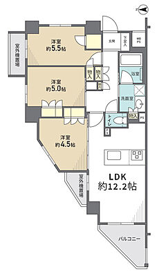 間取り クオス鴨居白山レジデンス 1階/103号室
