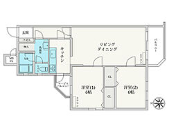 間取図画像 2LDK