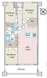間取図画像 3LDK