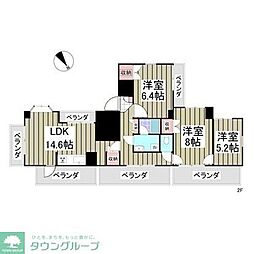 間取図画像 3LDK