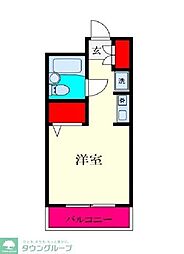 坂戸ダイカンプラザシティ1 ワンルームの間取図画像