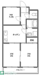 アレリー1515 3DKの間取図画像