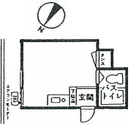 コーポフレンド ワンルームの間取図画像