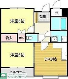 ドルチェ川越 3DKの間取図画像