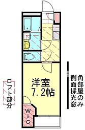 東武東上線 北坂戸駅 徒歩4分の賃貸マンション 1階1Kの間取り