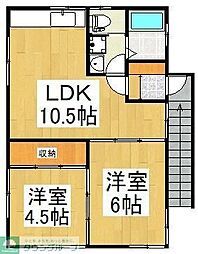間取図画像 2LDK