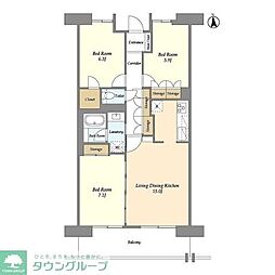 東武東上線 志木駅 徒歩7分の賃貸マンション 11階3LDKの間取り