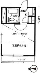 レルシア志村坂上 1Kの間取図画像