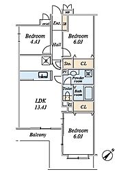 間取図画像 3LDK