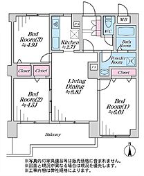 間取図画像 3LDK
