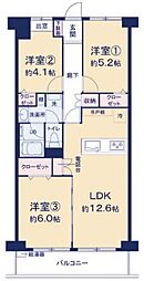 エンゼルハイム東川口 3LDKの間取図画像