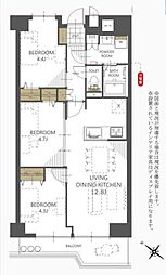 間取図画像 3LDK