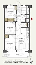川口サマリヤマンション 3LDKの間取図画像