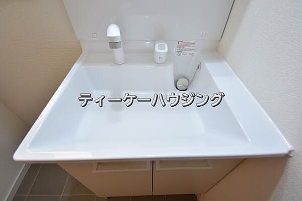 毎日の身だしなみはここでバッチリ。シャンプードレッサー付洗面台です。