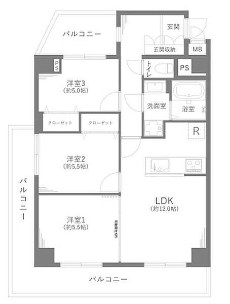 間取りを拡大表示
