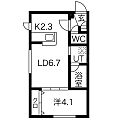 サンステージS5W12B棟4階5.7万円