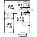 ジェルメ美園4階7.3万円