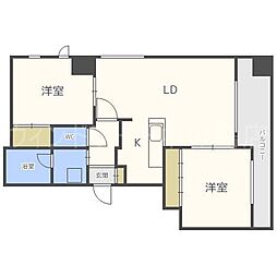 G・セニー学園の杜 2LDKの間取図画像