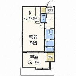 スペチアーレプリーモ 1LDKの間取図画像