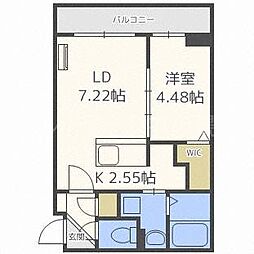ルコリドール平岸 1LDKの間取図画像