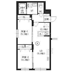 STELLAII(ステラツー) 2LDKの間取図画像