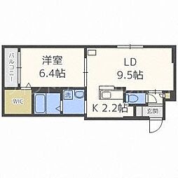 グランスター8 1LDKの間取図画像