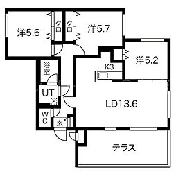 ブランシャール幌西 1階