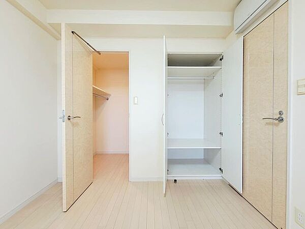 収納力豊富なウォークインクローゼットを設置。目的に応じてすっきり美しい収納を実現します。
