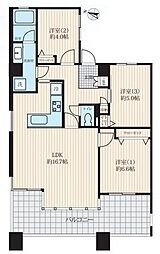 千葉本町スカイマンション 3LDKの間取図画像