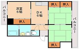 間取図画像 3DK