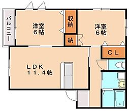 間取図画像 2LDK