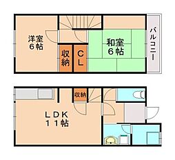 シグナルコーポfrom 2LDKの間取図画像