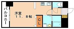 ローリス飯塚 1Kの間取図画像