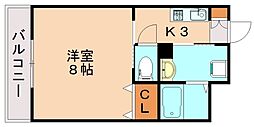 HWT横田 1Kの間取図画像