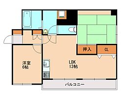 リバーサイドai 2LDKの間取図画像