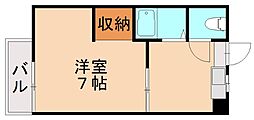 レジデンスヨシムラ 1Kの間取図画像