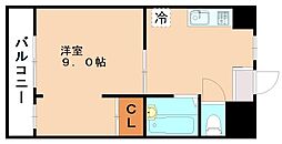 パステル80 1Kの間取図画像