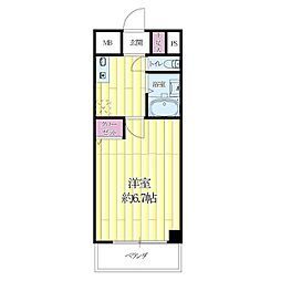阪急千里線 吹田駅 徒歩9分の賃貸アパート 2階1Kの間取り