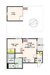 阪急千里線 吹田駅 徒歩12分の賃貸アパート 1階1LDKの間取り