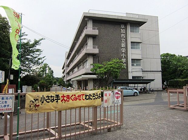草加市立新栄小学校(828m)