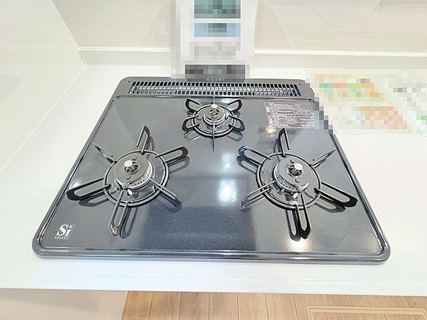 3つの熱源で、お料理も捗りそうなガスコンロ。