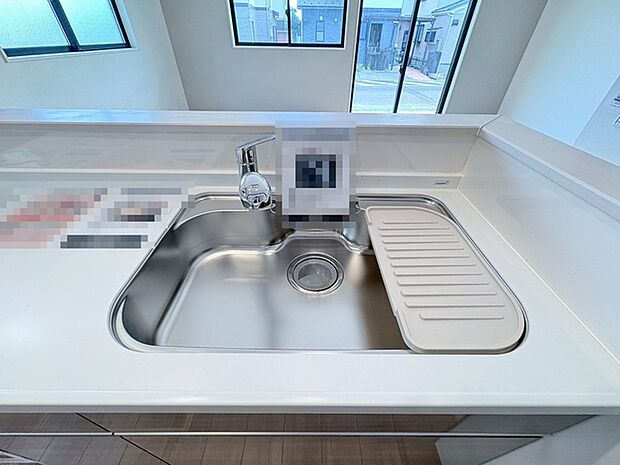 節水効果もあります、蛇口一体型の浄水器。 