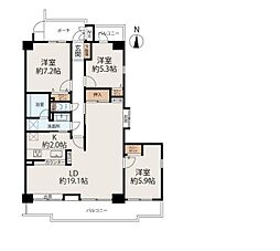 間取図画像 3LDK