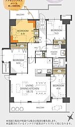 メイツ草加 4LDKの間取図画像