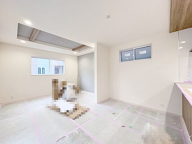 開放的なこの空間がお客様をお出迎えします。LDKは約17帖。