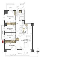 セントラルメゾン草加 4LDKの間取り