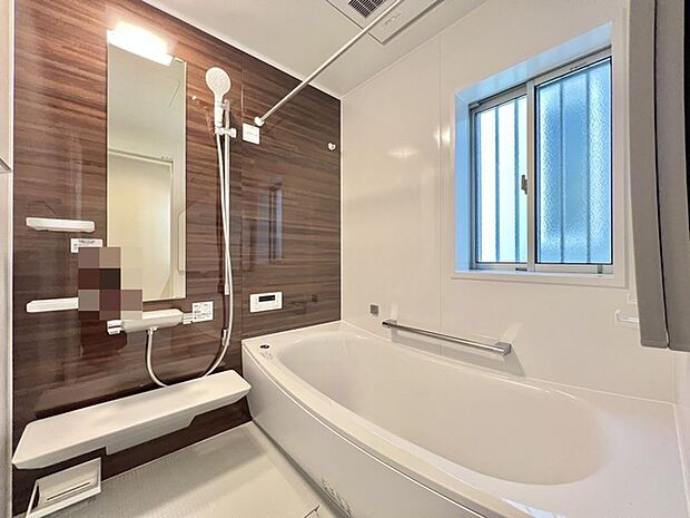 広々1坪タイプのゆったり浴室ユニット。