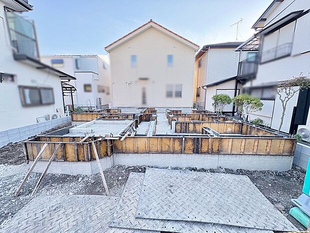 今なら建築中の住まいをご覧いただけます。構造体の質問もお気軽に。 