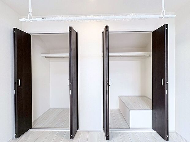 大容量の収納スペースで、住空間もスッキリ広々。